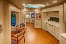 Mammogram truck interior