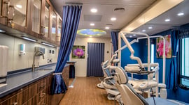 Mobile dental clinic interior